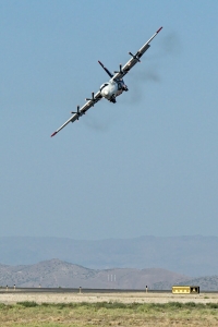 Lockheed Martin C-130 Hercules aerial firefighter operated by Coulson Aviation. (Stead Air Attack Base, Reno, NV, 2021.) BTP01165